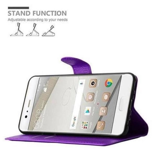 Huawei P10 Fodral i VIOLET ORCHID by Cadorabo Helt skyddsfodral med Flip Flip och praktiskt horisontellt stativ i