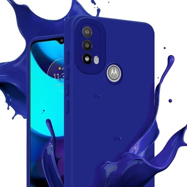 Skyddsfodral för Motorola MOTO E20 i FLUID BLÅ Stötsäker Blå