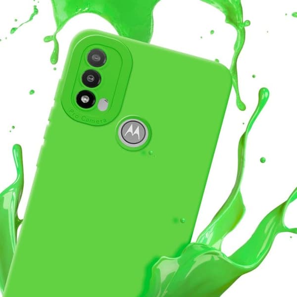 Skyddsfodral för Motorola MOTO E20 i FLUID GRÖN Stötsäker Skyddsfodral Grön
