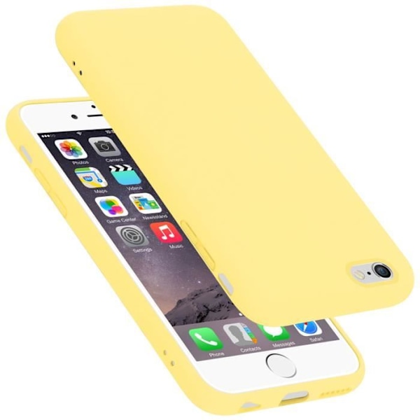 Coque - CADORABO - iPhone 6 / 6S - Silikon TPU - Gul - Stötsäker skydd Gul