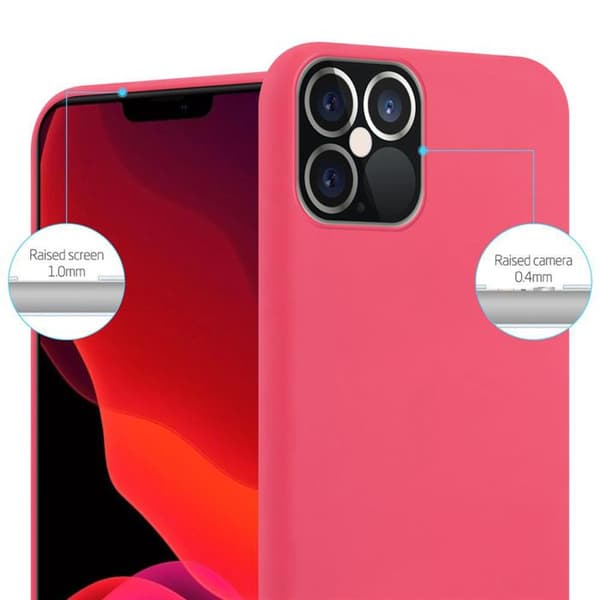 Skal för iPhone 12 PRO MAX CANDY RÖD Stötsäker Silikon Röd