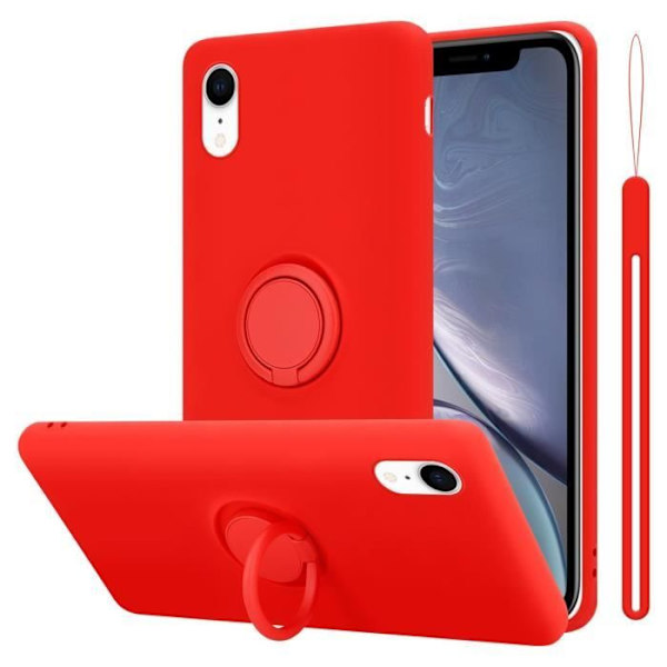 Coque - CADORABO - iPhone XR - Silikon TPU - Röd - Stötskydd Röd