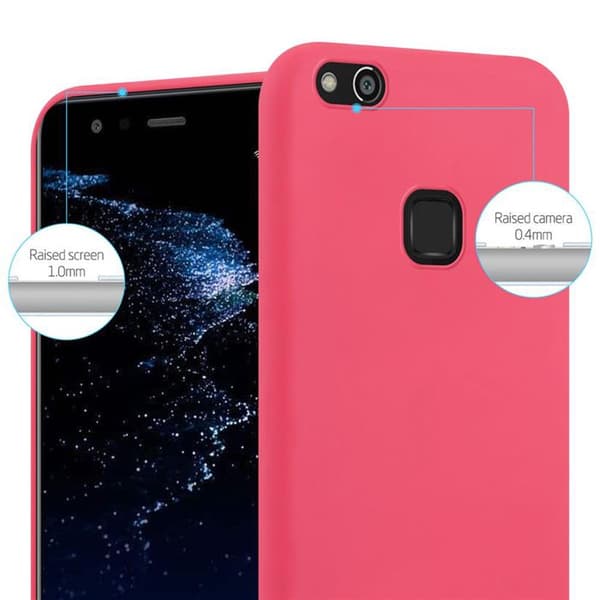 Skyddsskal för Huawei P10 LITE CANDY RÖD Stötsäker Silikon Röd
