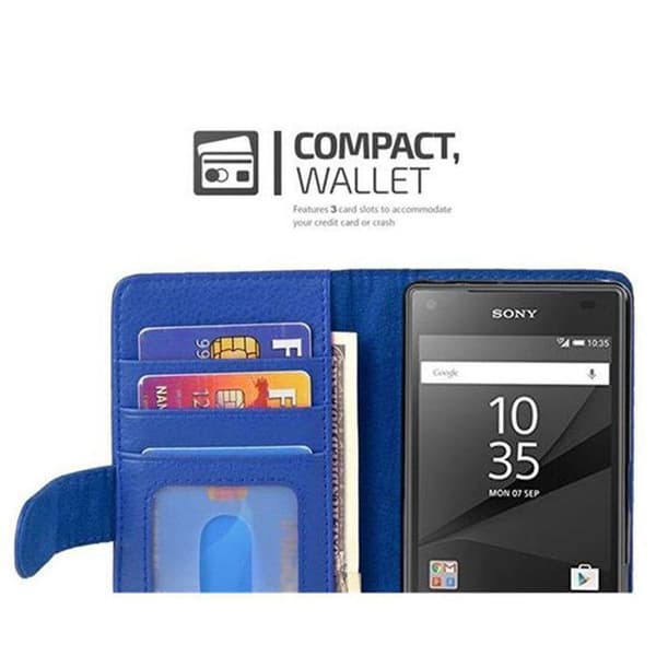 Fodral för Sony Xperia Z5 COMPACT Skal i HIMMELSBLA Blå