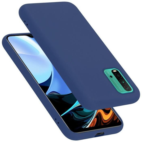 Coque - CADORABO - Xiaomi RedMi 9T / POCO M3 - LIQUID BLUE - Silikon TPU - Stötskydd VÄTSKA BLÅ