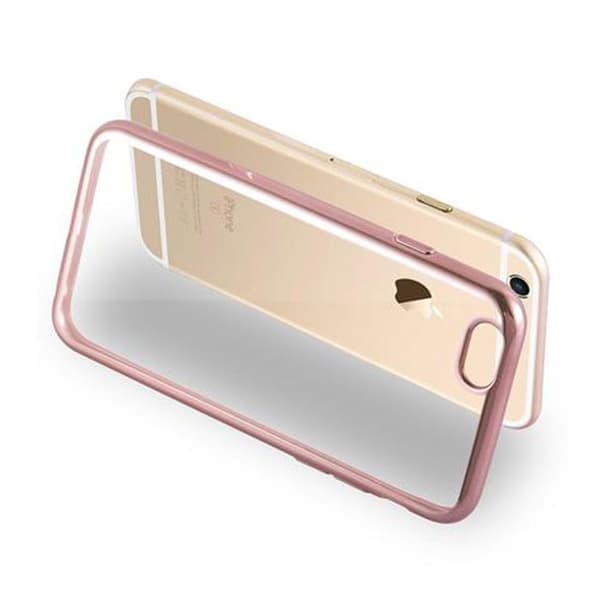 iPhone 6 / 6S CHROME GULDROSA Skydd Chrome Design Ros