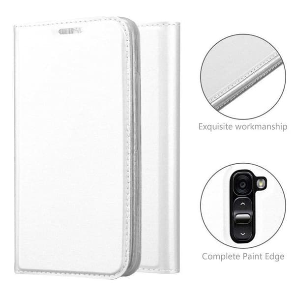 Flip-fodral för LG G2 MINI Fodral i KLASSISK SILVER Plånbok Stötsäker Grå