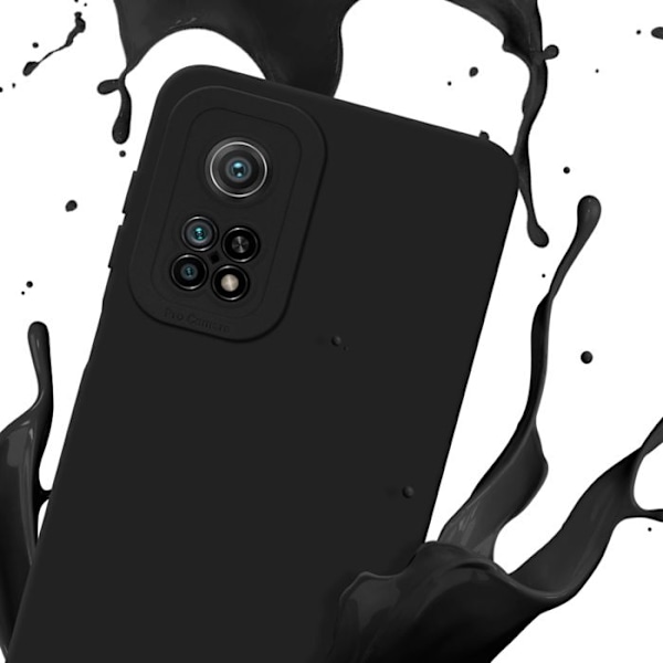 Fodral för Xiaomi Mi 10T / Mi 10T PRO i FLUID SVART Hölje Etui Case Cover i flexibelt TPU-silikon skydd Svart