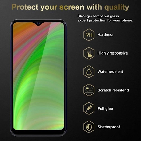 Skyddsglas för ZTE Blade A7s 2020 - CADORABO - Paket med 3 - Maximal hållbarhet - Rep-resistant