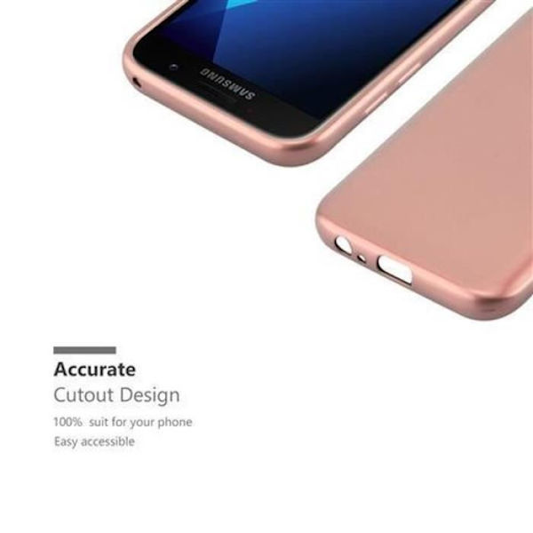 Samsung Galaxy A5 2017 (7) fodral - CADORABO - MATT METALLISK design - Stötskydd - Roséguld Rose guld