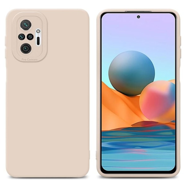 Skal för Xiaomi RedMi NOTE 10 PRO i FLUID CRÈME Fodral Etui Case Cover i flexibelt TPU-silikon Skydd Rosa