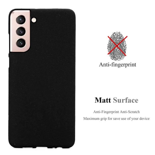 Täckets telefon - CADORABO - Samsung Galaxy S21 5G - Silicone TPU - Tunn skydd - Färg Frost Svart Frost Svart