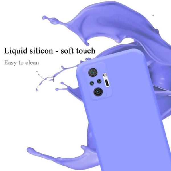 Fodral till Xiaomi RedMi NOTE 10 PRO i LIQUID LIGHT LILA Cadorabo Cover Silikon TPU