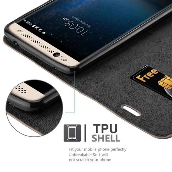 Cadorabo Fodral till ZTE AXON 7 MINI i KAFFEBRUNT