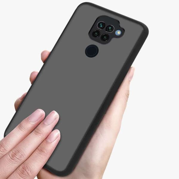 Skal för Xiaomi RedMi NOTE 9 i MATTSVART Stötskydd Svart