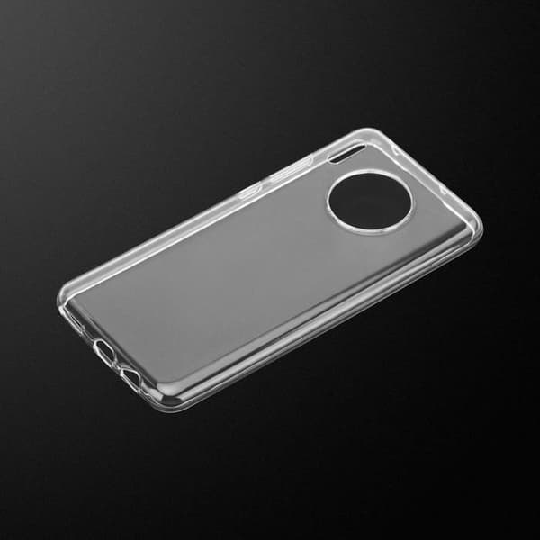 Transparent stötsäker silikonfodral för Huawei MATE 30 Vit
