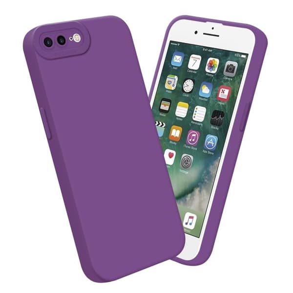 Skyddsfodral för iPhone 7 PLUS / 7S PLUS / 8 PLUS i MATTA FLUID VIOLETT Stötsäker Violett