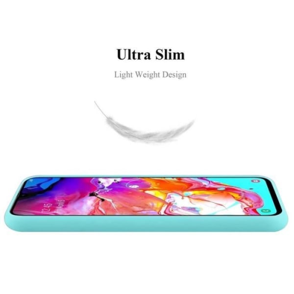 Cadorabo fodral för Samsung Galaxy A70 - i blått - Mjukt TPU silikonskyddsfodral med anti-chock