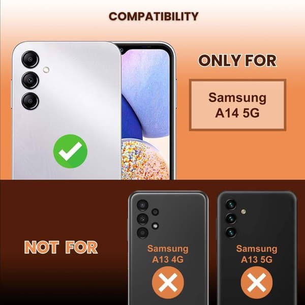 Härdat glas för Samsung Galaxy A14 5G Skärmskydd Vit