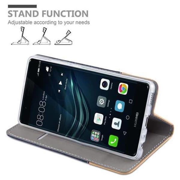 Skyddsfodral för Huawei P9 i BLÅ BRUN Stötskyddande Etui Blå