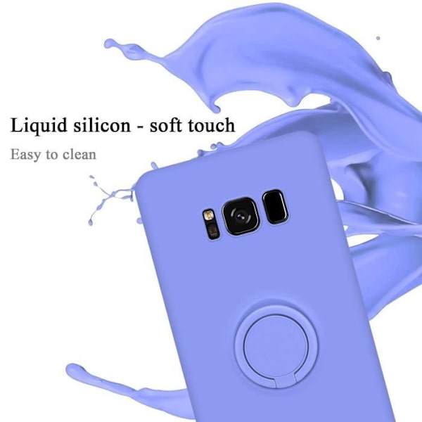 Fodral till Samsung Galaxy S8 PLUS i LIQUID LIGHT LILA Cadorabo Cover Skydd av flexibel TPU silikonring Cover
