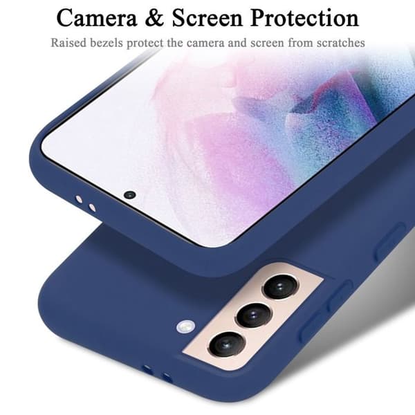 Skyddande skal för Samsung Galaxy S22 PLUS Stötsäker i LIQUID BLUE Blå