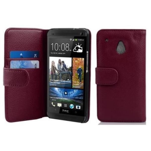 HTC ONE M4 MINI Fodral - CADORABO - Lila - Imiterat läder - Skyddsfodral - 360° flik Lila