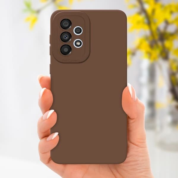 Skyddsfodral för Samsung Galaxy A33 5G i FLUID BRUN Stötsäker brun