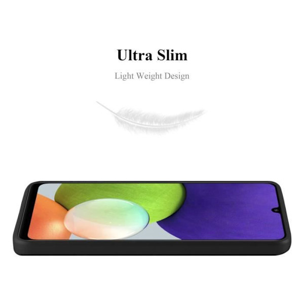 Coque - CADORABO - Samsung Galaxy A22/M22/M32 4G - Metallisk Svart - Skydd i Silicone TPU - Tunn Design Svart