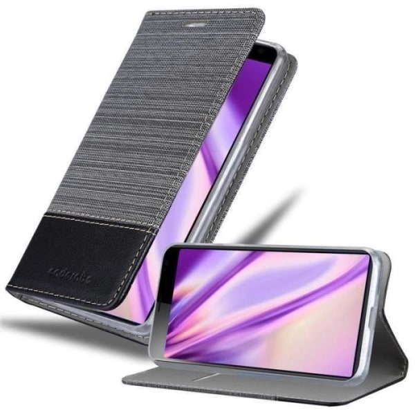 Plånboksfodral - CADORABO - Sony Xperia 10 PLUS - Syntetläder - Jeanstygdesign - Svart Svart