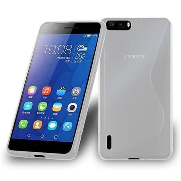 Fodral för Honor 6 PLUS i SEMI TRANSPARENT Vit