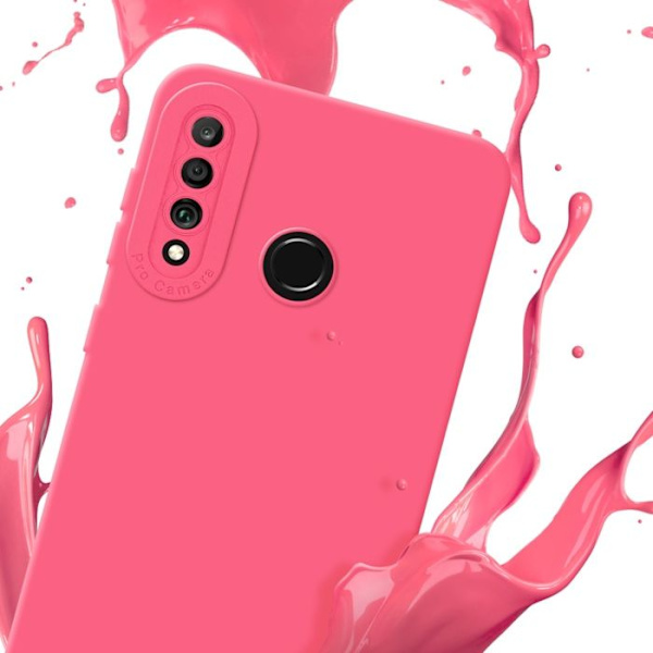 Fodral till Huawei P30 LITE i FLUID RED Fodral i flexibelt TPU-silikonskydd Röd