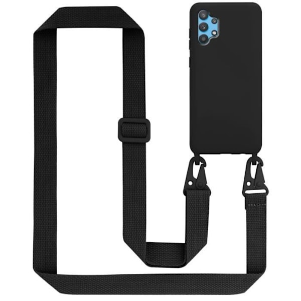 Telefonfodral - CADORABO - Samsung Galaxy A32 4G - TPU silikon - Justerbar sladd - Optimalt skydd Svart