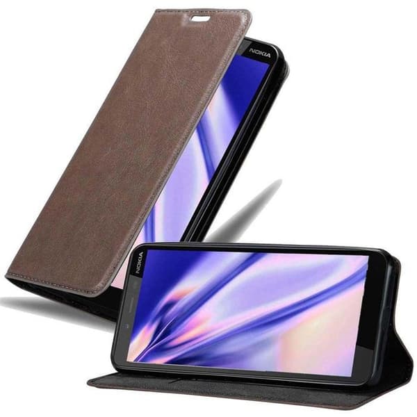 Fodral för Nokia 1 PLUS Skal i MÖRK BRUN brun