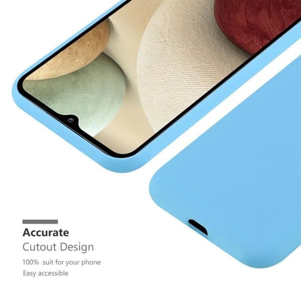 Skyddsskal för Samsung Galaxy A12 / M12 CANDY BLÅ Stötsäker Silikon Blå