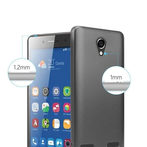 Skyddsskal för ZTE Blade L7 Skyddsskal i MATTS GRÅ METALLISK Design Grå