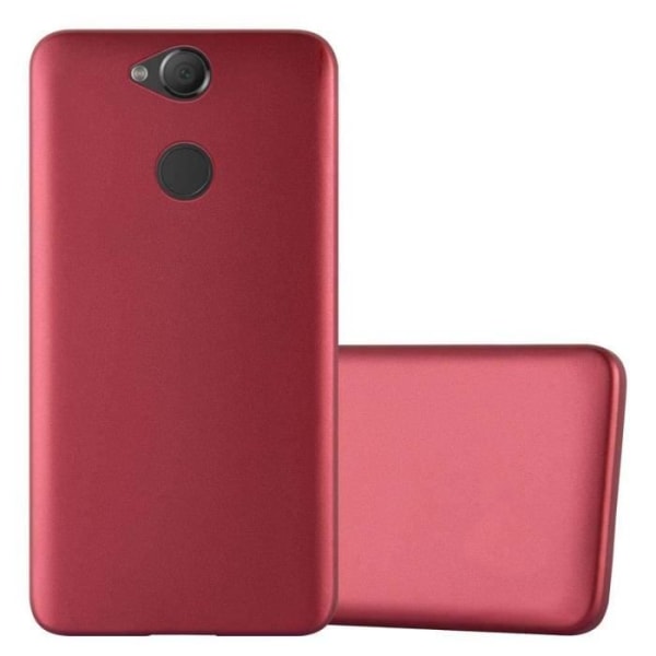 Fodral till Sony Xperia XA2 i METALLIC RED Cadorabo Cover Protection silikon TPU flexibelt fodral matt