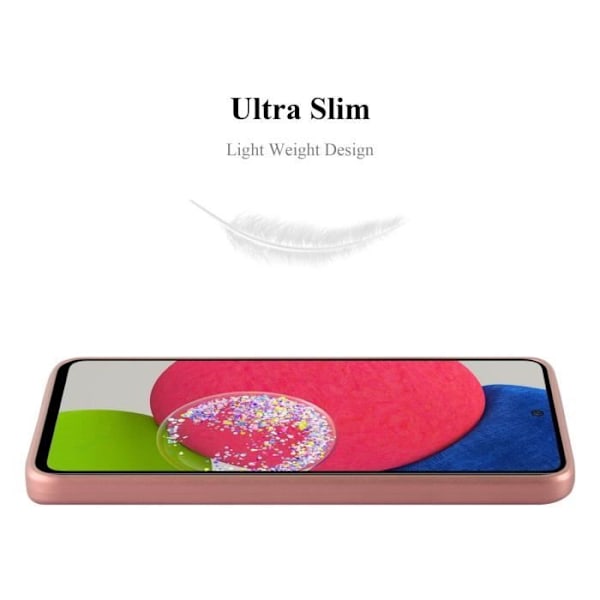 Coque - CADORABO - Samsung Galaxy A52 (4G/5G) / A52s - Guldrosa - Skyddssilikon TPU - Tunn design Rose guld