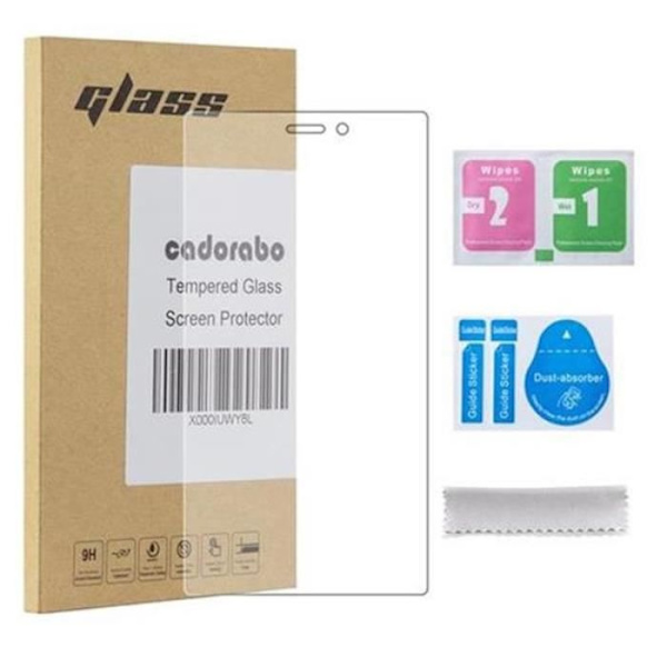 Cadorabo skärmskydd för WIKO RIDGE 4G 0,3 mm rundade hörn i härdat glas med HÖG TRANSPARENS Transparent