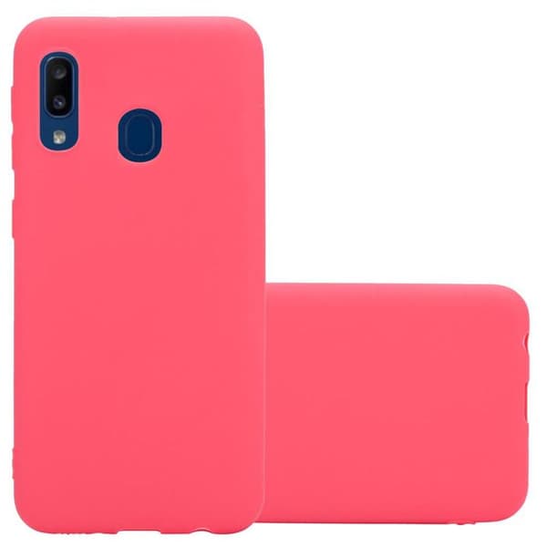 Skyddsskal för Samsung Galaxy A10e / A20e CANDY RÖD Stötsäker Silikon Röd