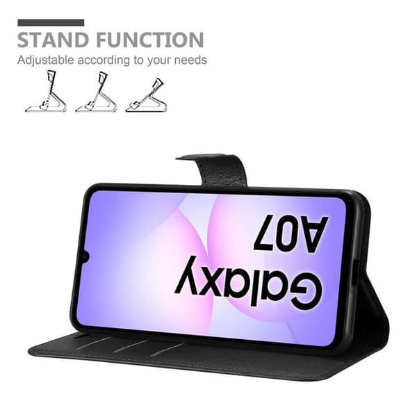 Etui för Samsung Galaxy A07 i JETSVART Svart