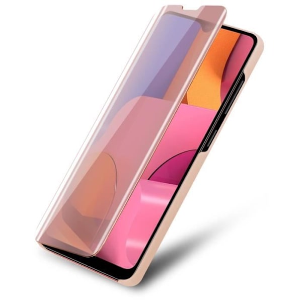 Coque - CADORABO - Samsung Galaxy A20s - KUNZIT ROSE - Clear View - 360 graders skydd Rosa