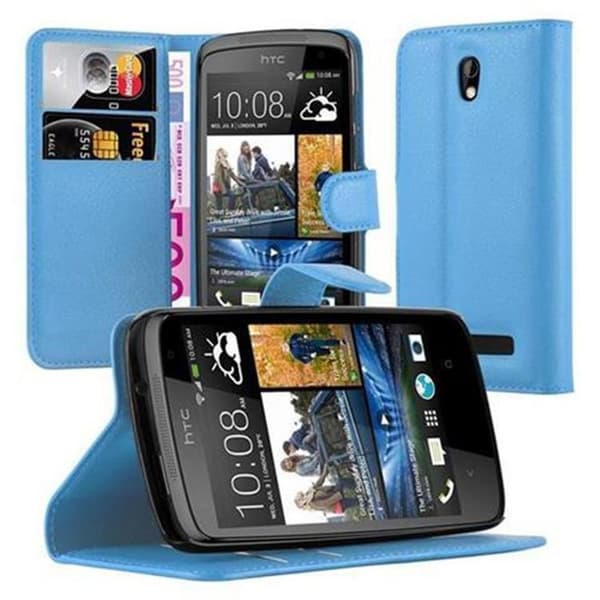 Etui för HTC Desire 500 i PASTELLBLÅ Blå