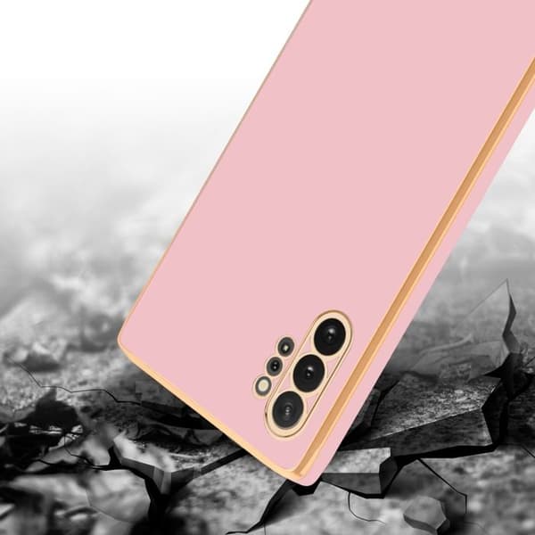 Skydd för Samsung Galaxy NOTE 10 PLUS Glansig Rosé - Guld med skydd för kameran Ros