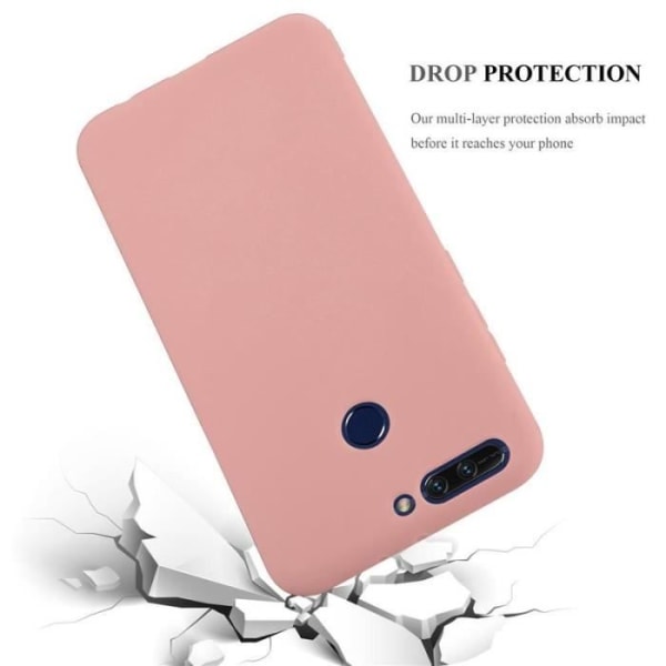 Coque - CADORABO - Honor 8 PRO - Mjuk TPU-skydd - Stötsäker - Rosa Rosa