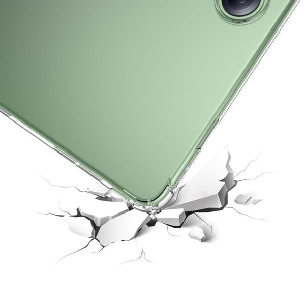 Transparent stötsäker silikonfodral för OnePlus Pad 2 Vit