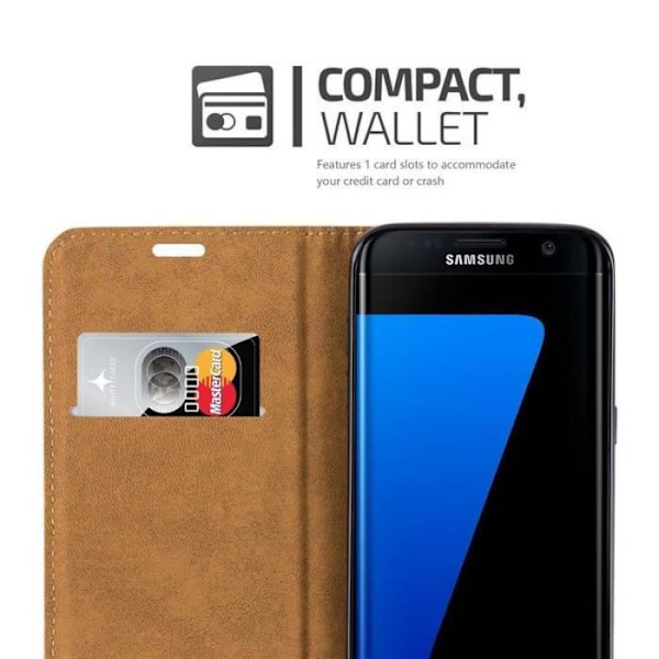 Cadorabo Fodral till Samsung Galaxy S7 EDGE, HÖSTRÖD Design Osynlig struktur