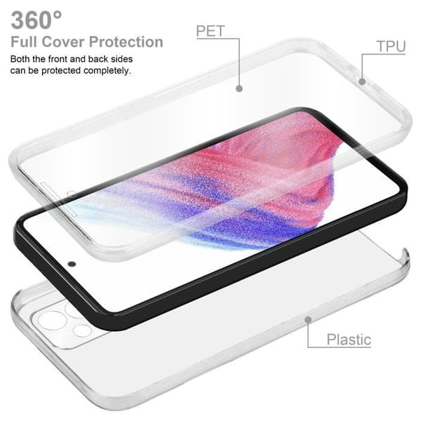 Transparent skydd för Samsung Galaxy A53 5G Vit