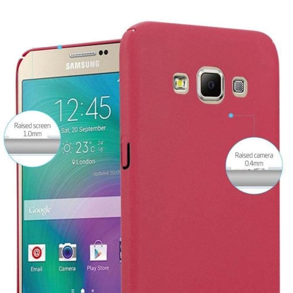 Coque - CADORABO - Samsung Galaxy A7 2015 - FROSTY RÖD - Stötsskydd - Elegant design FROSTIG RÖD