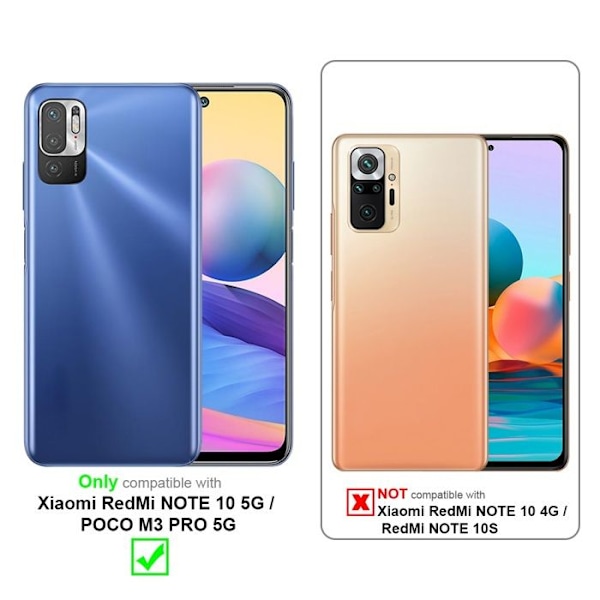 Coque för Xiaomi RedMi NOTE 10 5G / POCO M3 PRO 5G i FLUID CRÈME Hölster Etui Täckningsskydd i flexibelt TPU-silikon Rosa